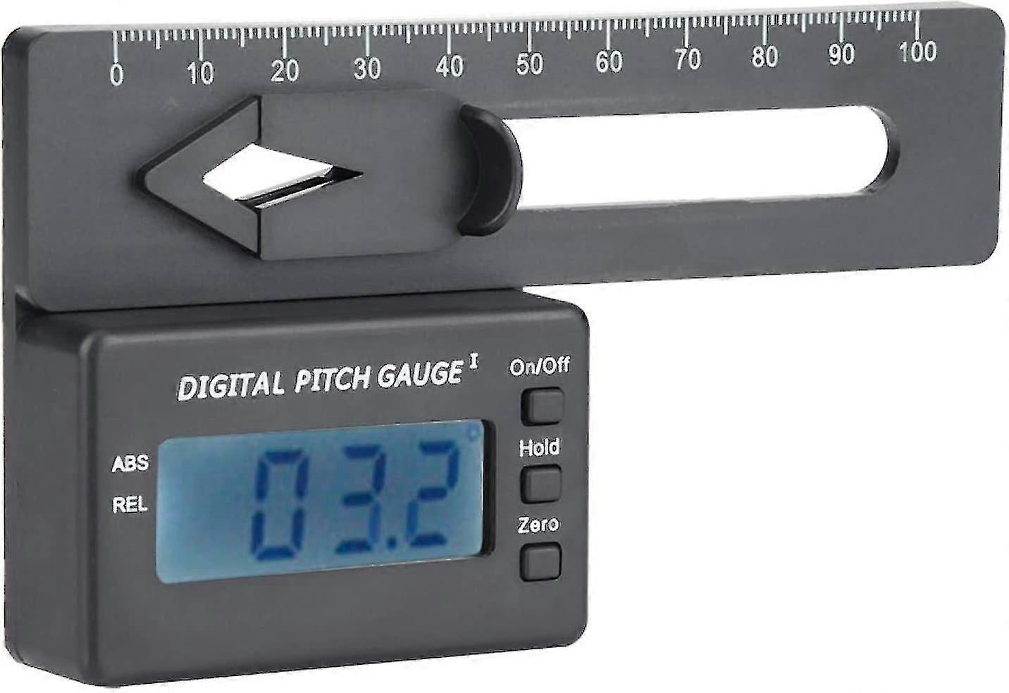 Lcd Display Digital Pitch Gauge, Plastic Screw Pitch Gauge Electronic Digital Pitch Gauge With Multifunction For Common Rc Helicopter Model Blades (ls
