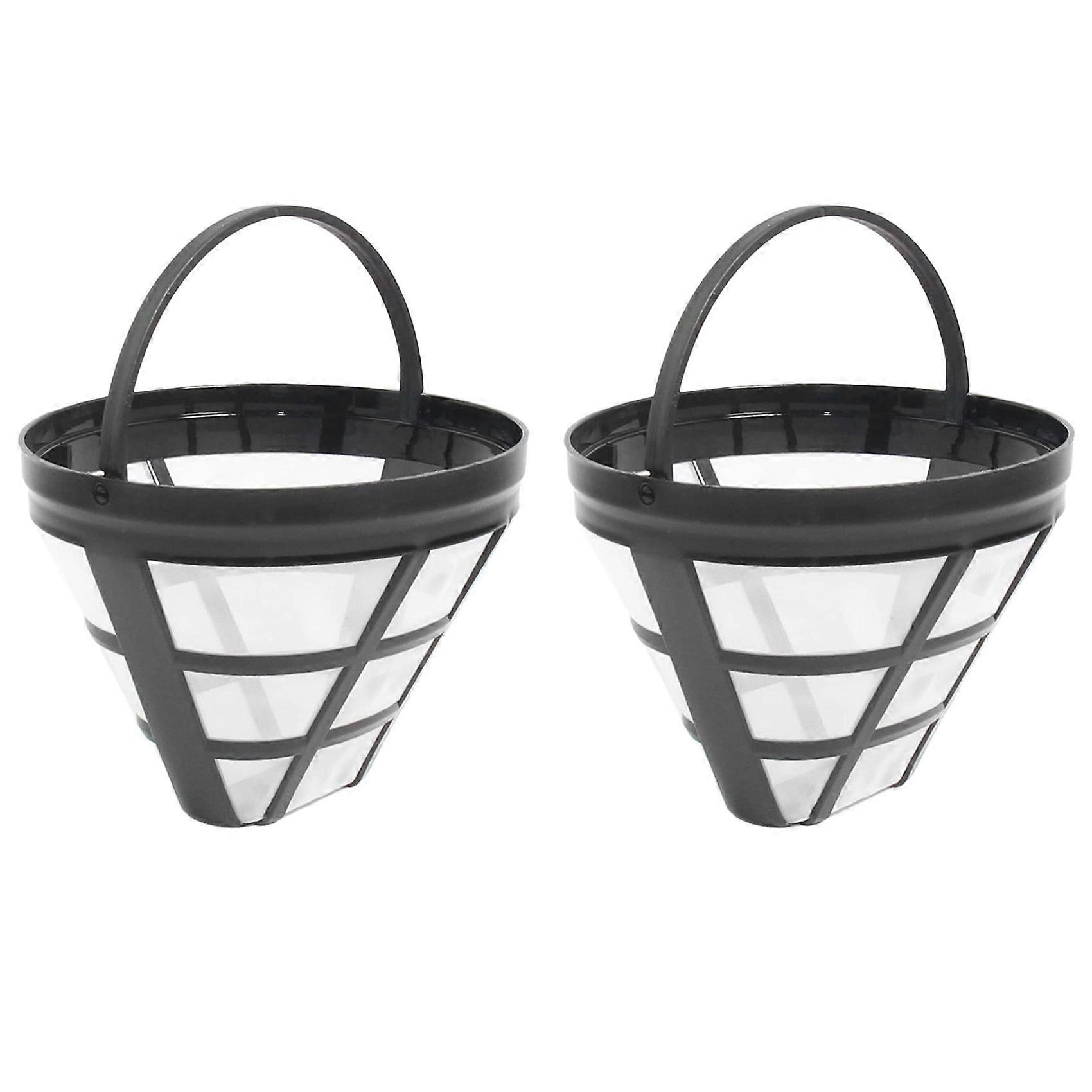 2Pack No.4 Reusable Coffee Maker Basket Filter for Ninja Filters, Fit Most 8-12 Cup Basket Drip Coffee Machine