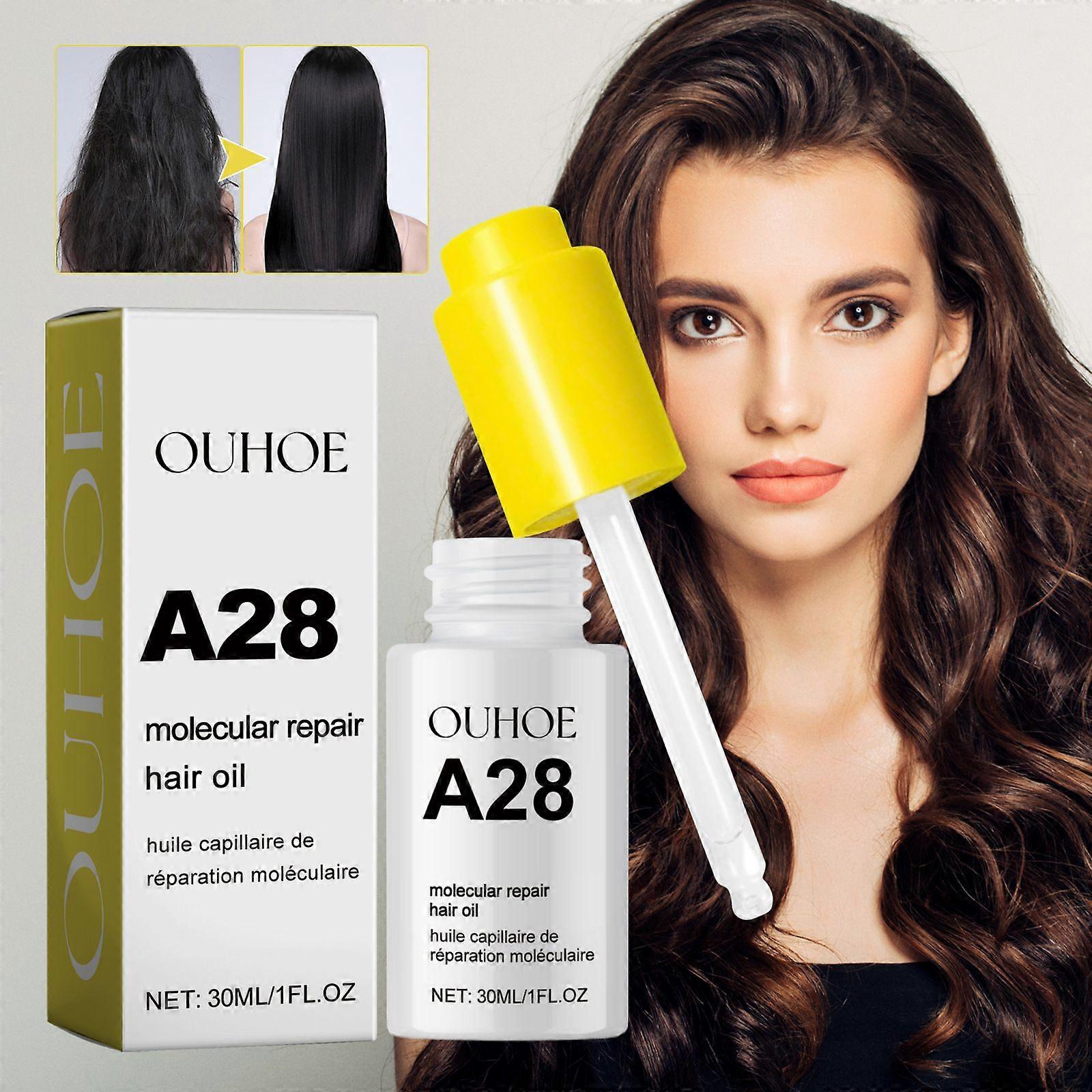 30ml OUHOE A28 Repair Oil Frizz Taming Serum for Smooth, Treated Hair
