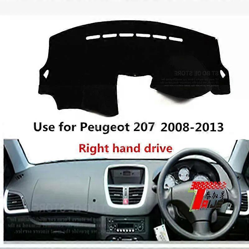 Apply TAIJS Factory Good Quality Simple Polyester Fibre Car Dashboard Cover For Peugeot 207 2008 2009 2010 11 12 13 Right Hand Drive