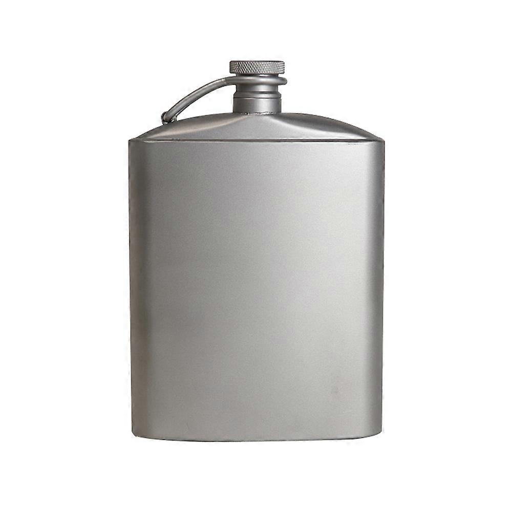 Pure Titanium Hip Flask Outdoor Portable Liquor Flask 200ML Durable Lightweight Material Compact Design for Camping Hikin