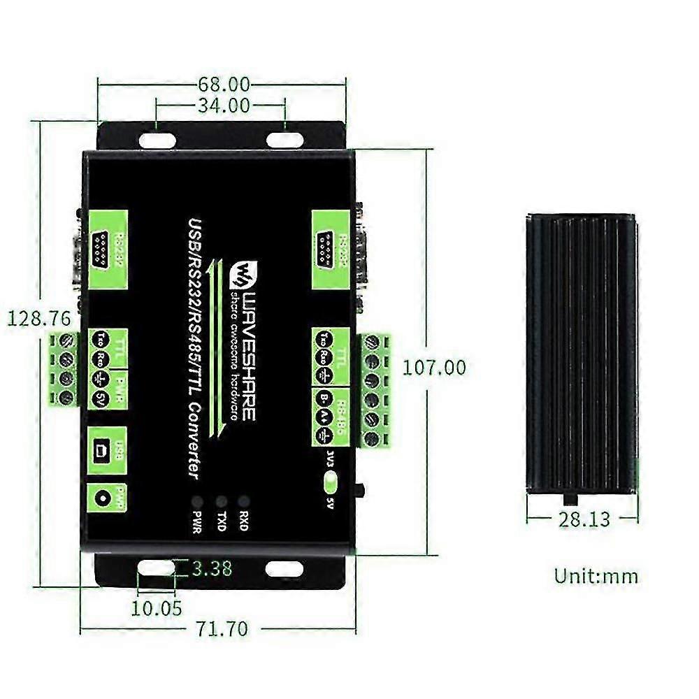 Usb/rs232/ttl To Rs232/485/ttl Module Bidirectional To Industrial Grade Multi-interface Isolated C