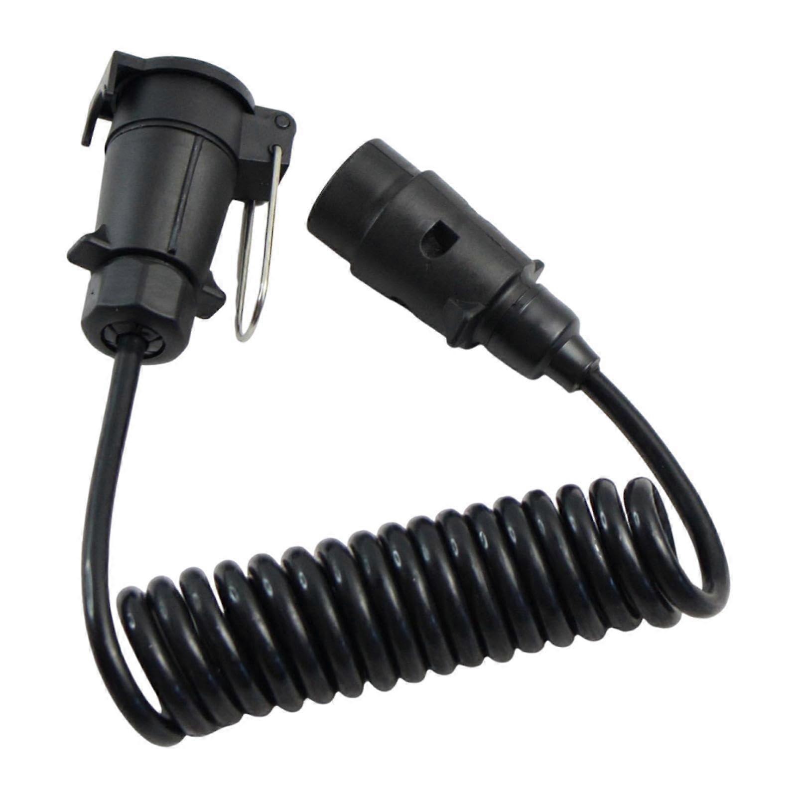 7 Pin Trailer Extension Cable For Van And Tractor, Trailer Tow Wiring Harness, 7-Pin Plug Socket Cable, Easy Install