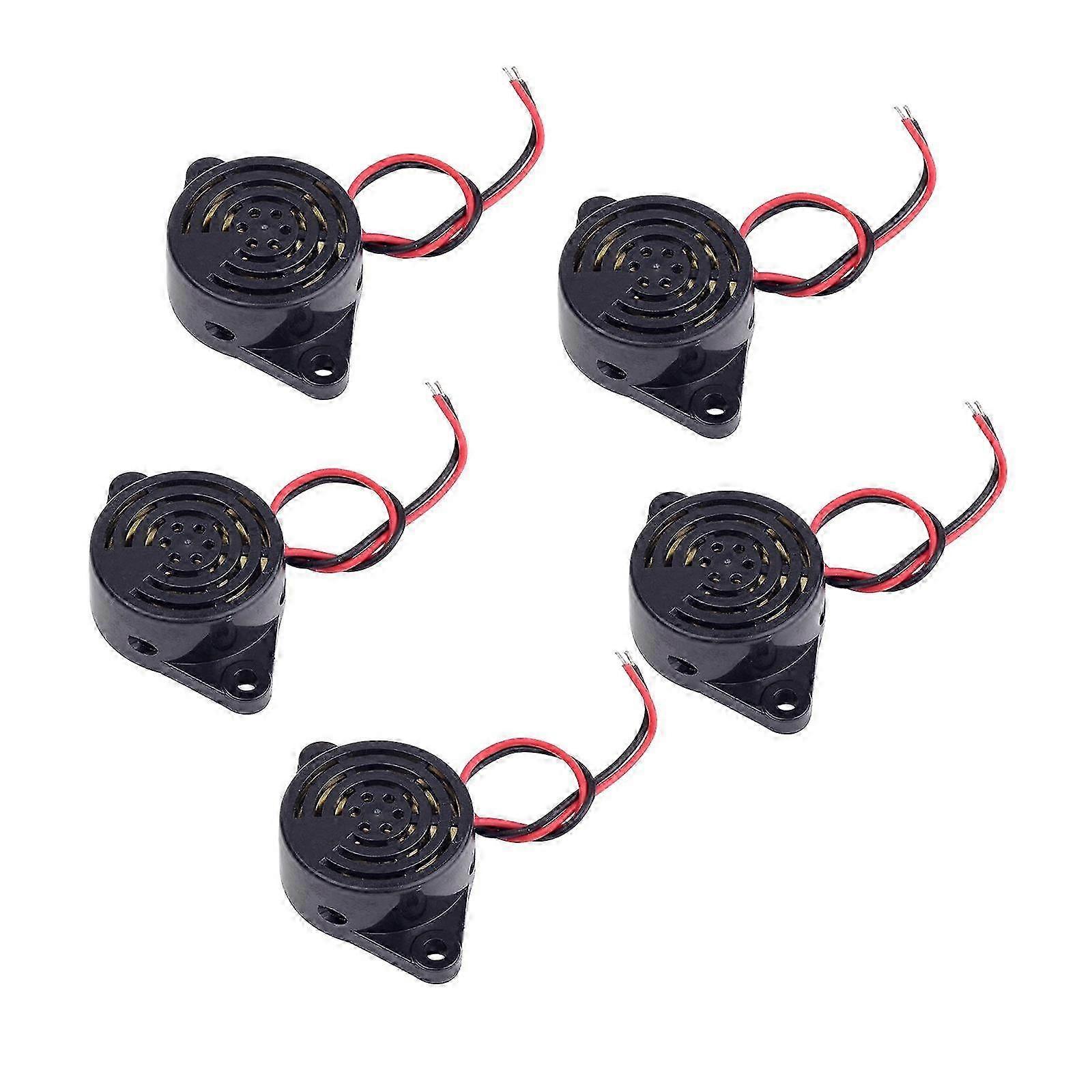5x Active Piezo Buzzer Sfm-27 Alarm for Physics Circuits Vehicles