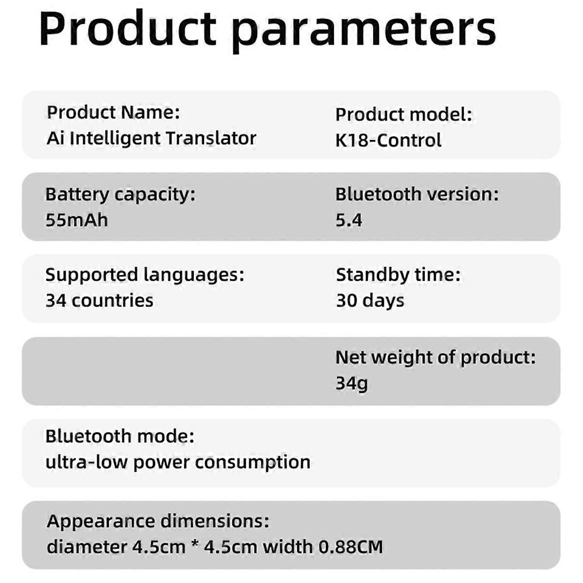 AI Intelligent Translator Cross-Platform Portable Interpreter