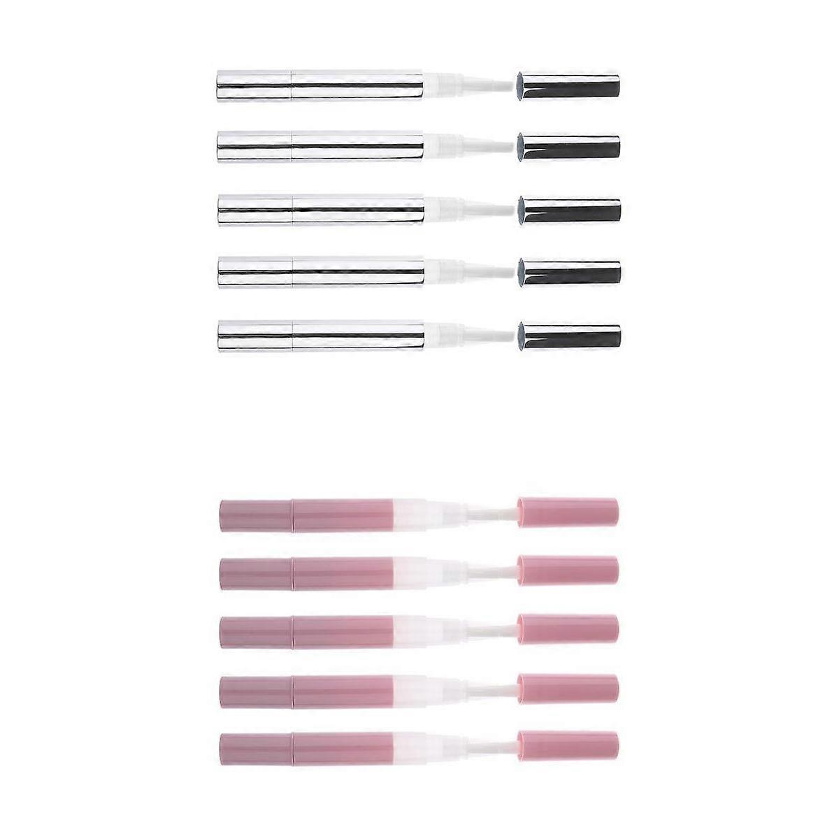 10pcs 3ml Portable Empty Twist Pen Cosmetic Cuticle Oil Tubes Refillable