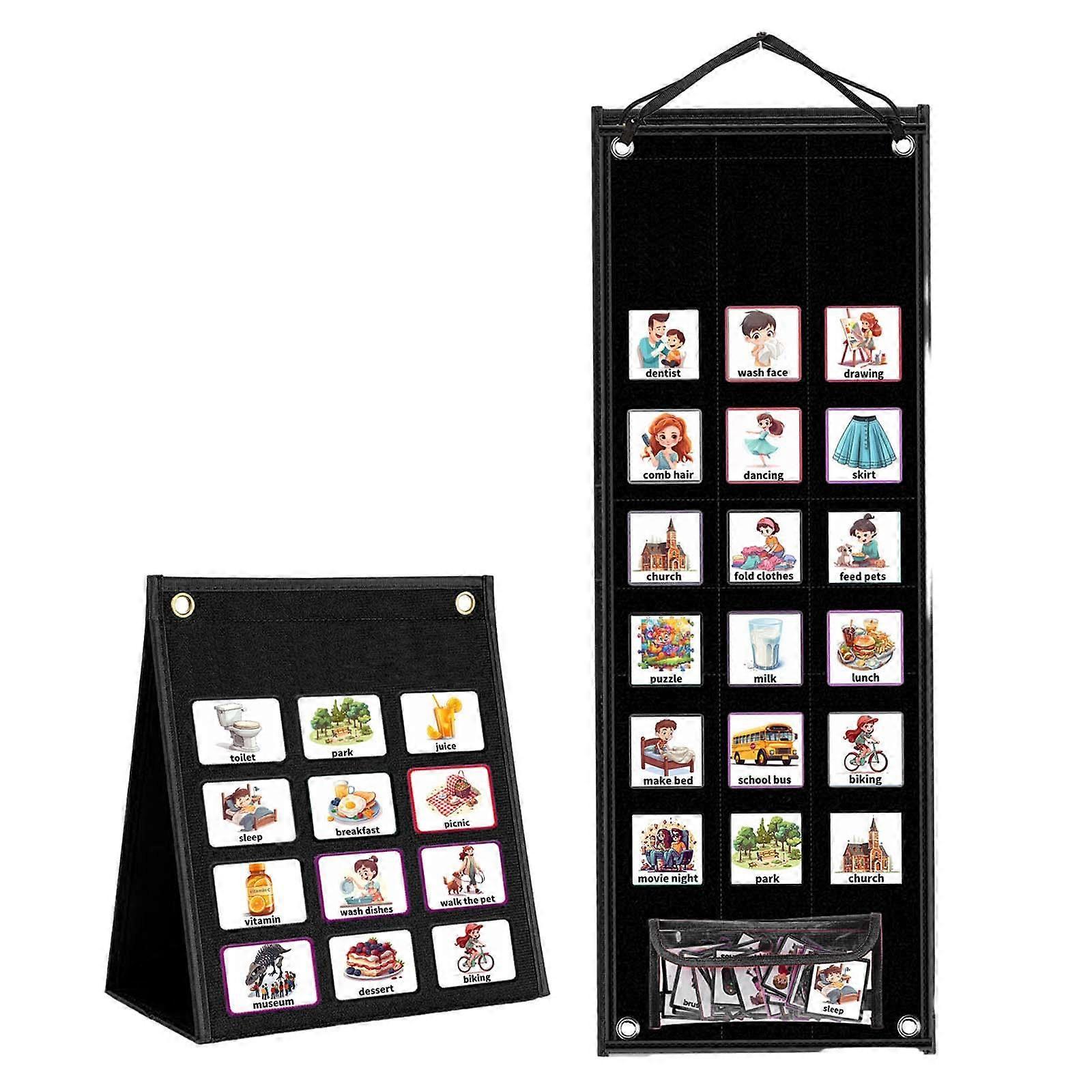 Kids Visual Schedule Chore Chart Behavioral Tool, Daily Behavior Schedule