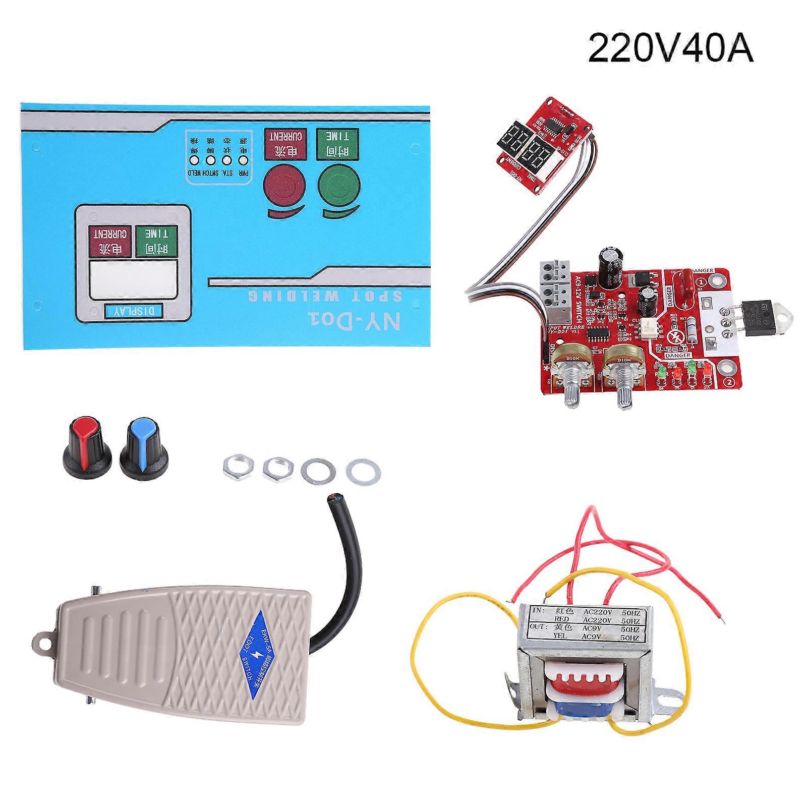 Digital Display DIY Controller Board Kit NY-D01 Spot Welder DIY Control Board kit for Welding Single Cells Lightweight Multicolor