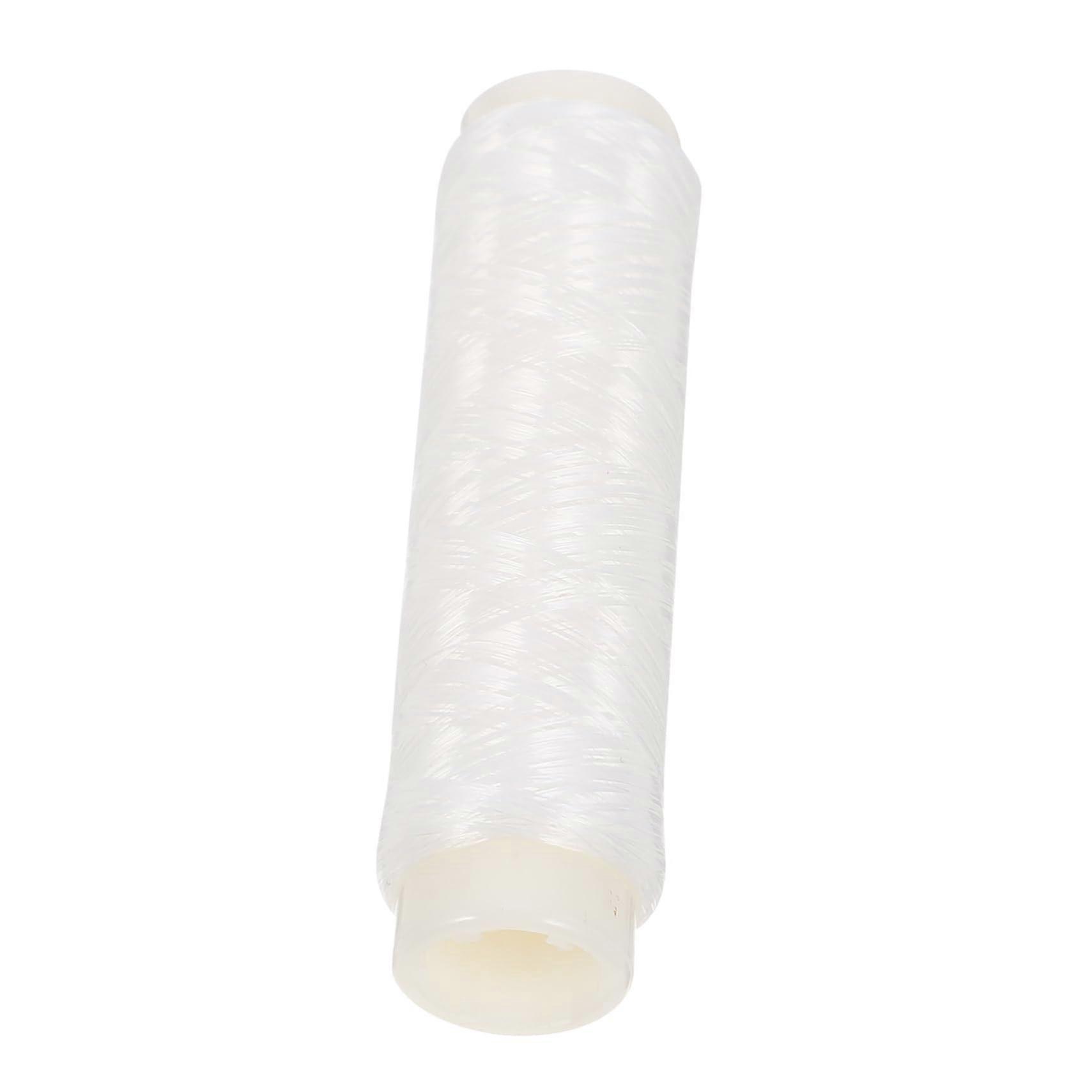 Braided Fishing Line 3 Spools Durable Nylon White Elastic Angling Line For Tackle