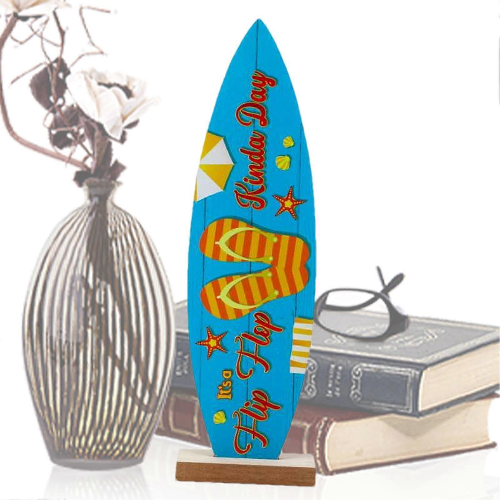 Surfboard Decorations Tropical Surfboard Wall Decor, Bar Table Decor, Summer Party Sign