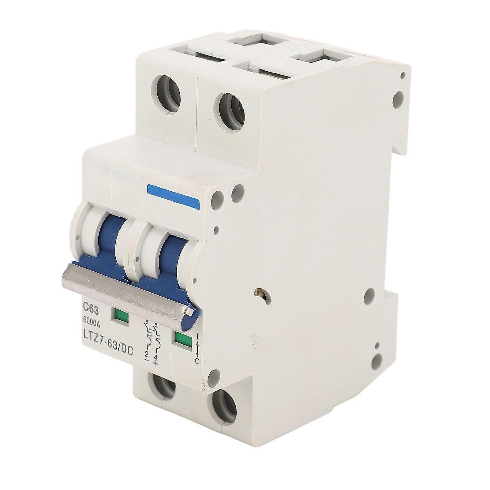 Vysoce kvalitní DC miniaturní jistič DC1000V / 63A Solární oddělovací spínač 2P