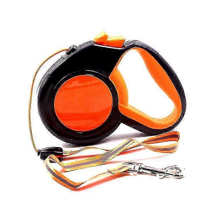 Reflective Nylon Retractable Dog Leash for Walking and Running, Suitable for Puppies and Other Dogs with Traction Rope Design