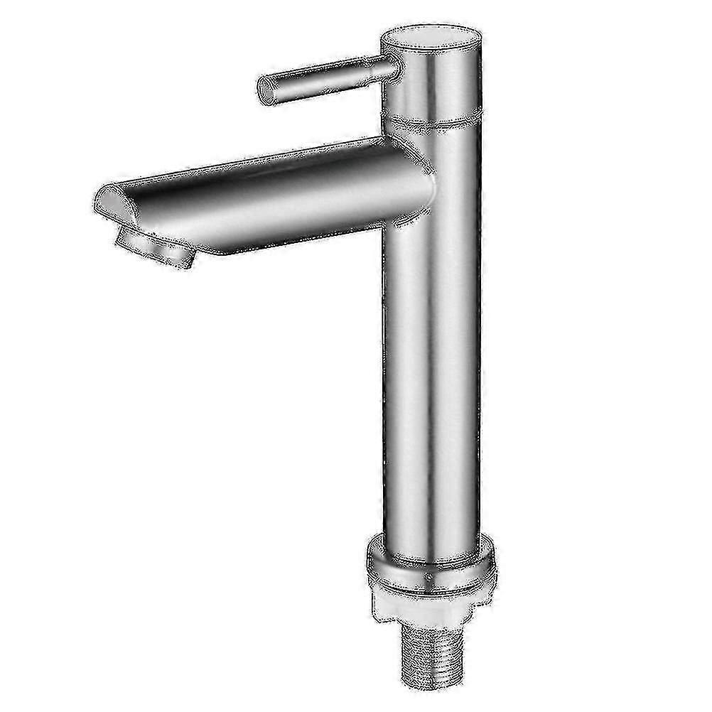 Rustfritt stål Kaldtvannsservantkran - Sølv