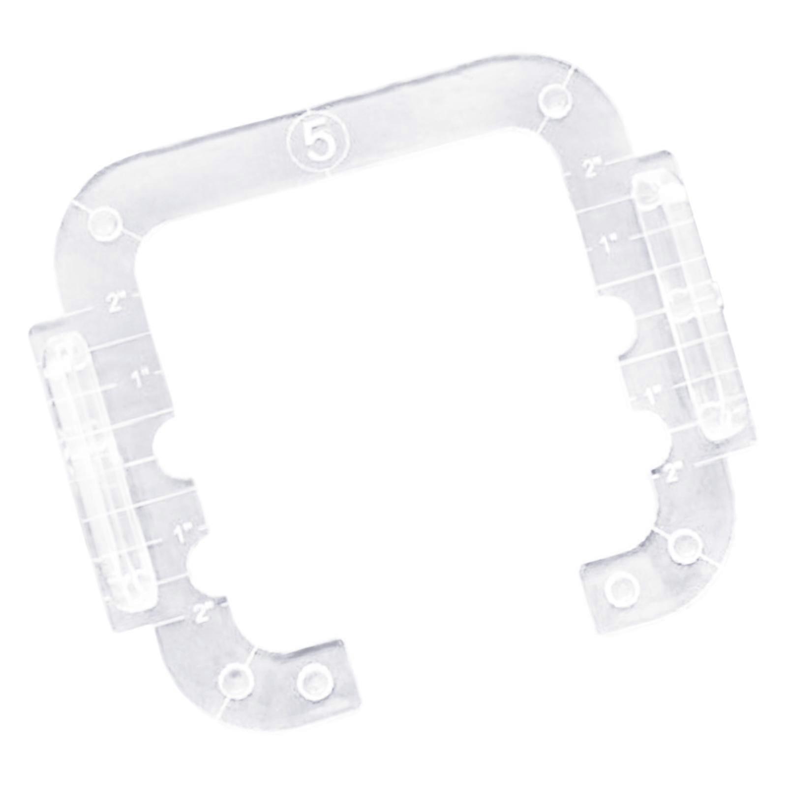 Acrylic Free Motion Quilting Template Ruler Frame Drawing DIY Crafting Tool