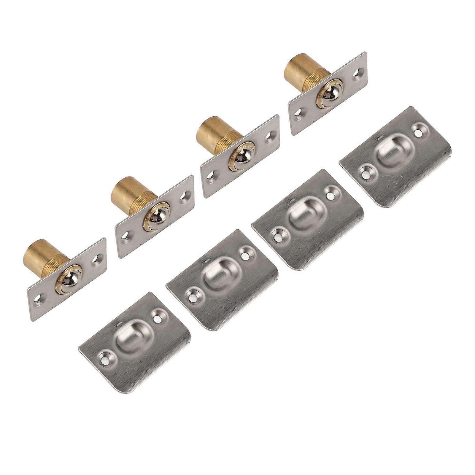 4pcs Door Ball Catch Solid Brass Adjustable Spring Closet Ball Latch for Cabinet Pantry 