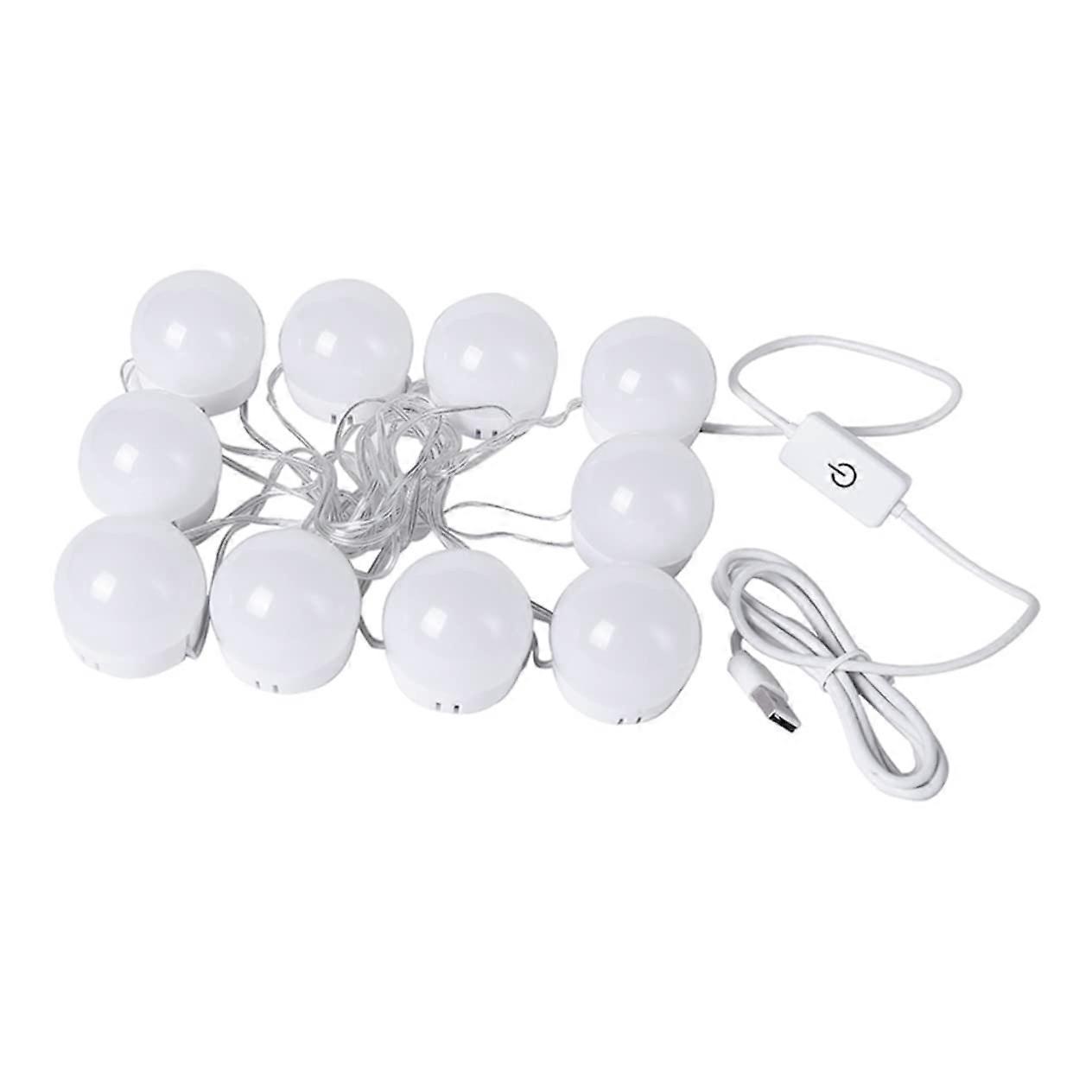 Vanity Lighting 1-Set With Dimmable Lamps For Makeup Mirror Color Temperatures No-Drill Installation Energy Efficient