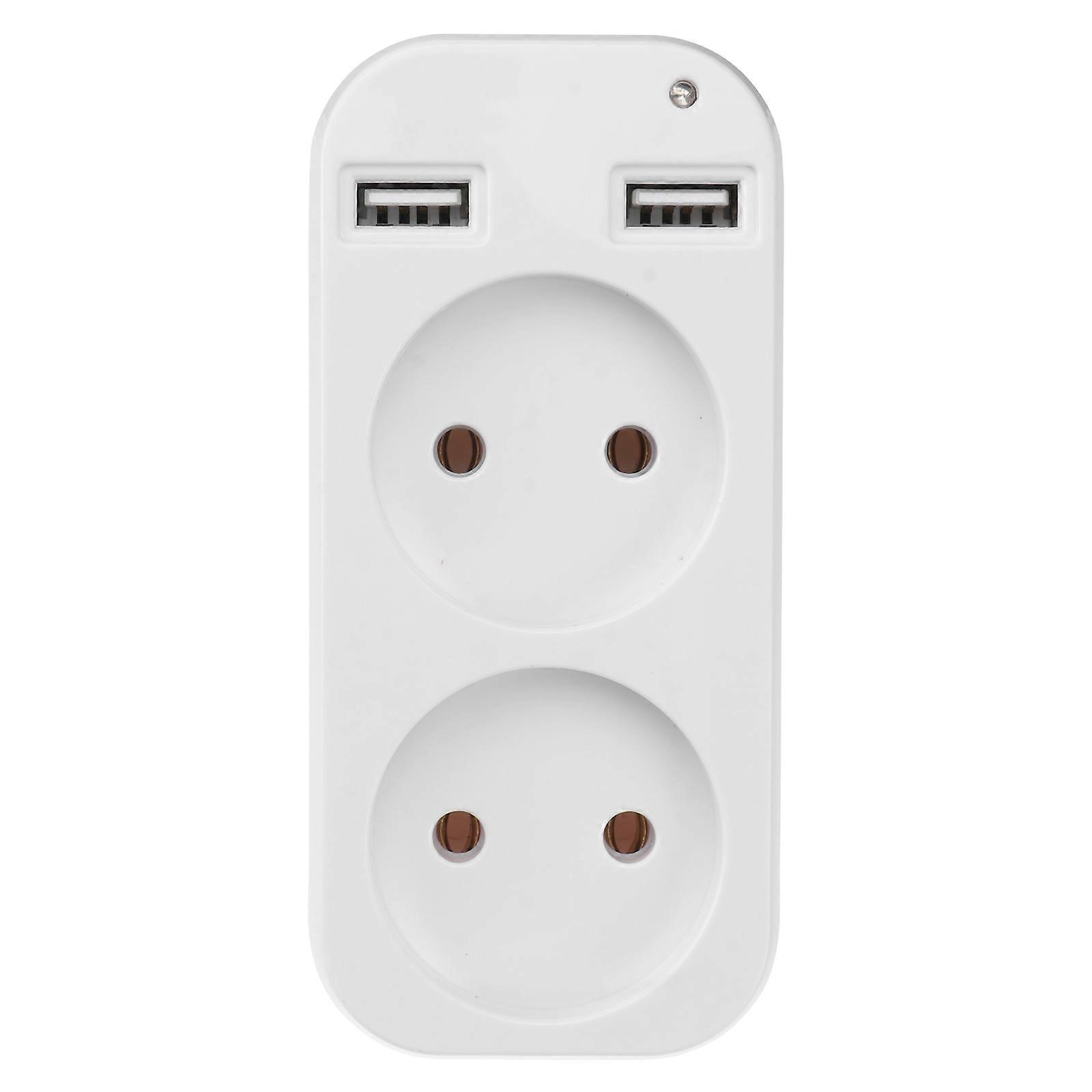 Durable Socket Converter Including Two USB Charging Terminals