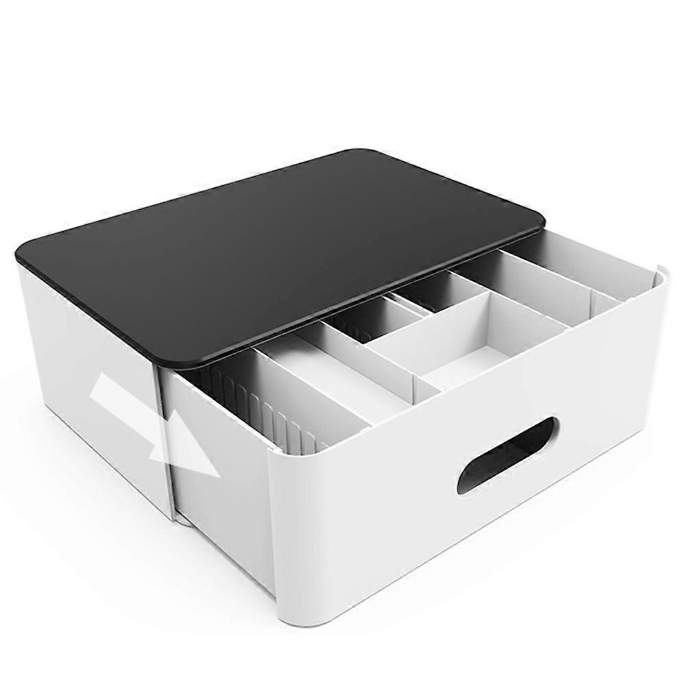 Počítač Výškový stojan Monitor Riser Stand Desktop Organizer Bílý 30x20x11cm Ergonomická podpora 1Pack