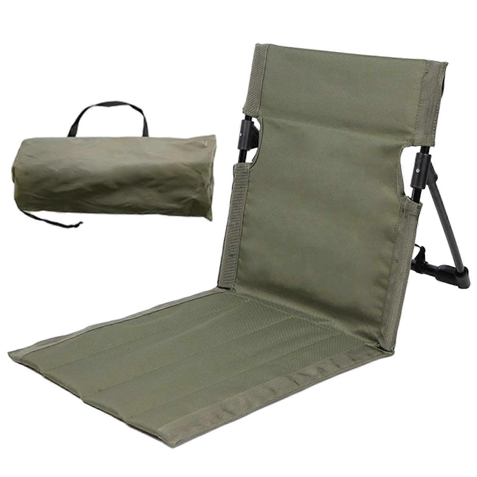 Foldable Beach Chair with Backrest for Camping, Picnic, Hiking Green Ref: 3128