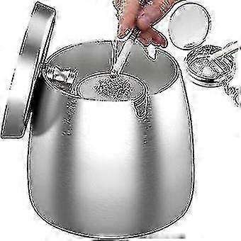 Stainless Steel Ashtray With Lid Outdoor Windproof Ashtray With Non-slip Base For Outdoor And Indoor Use, 3 diff sizes can choose