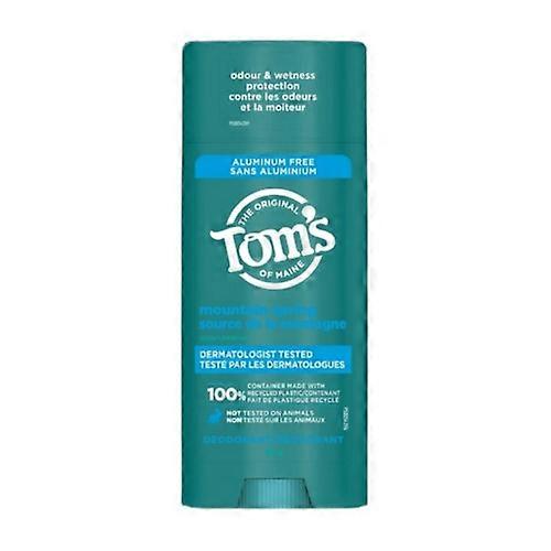 Tom's Of Maine Mountain 春季 24 小时除臭剂，92 克（2 件装）
