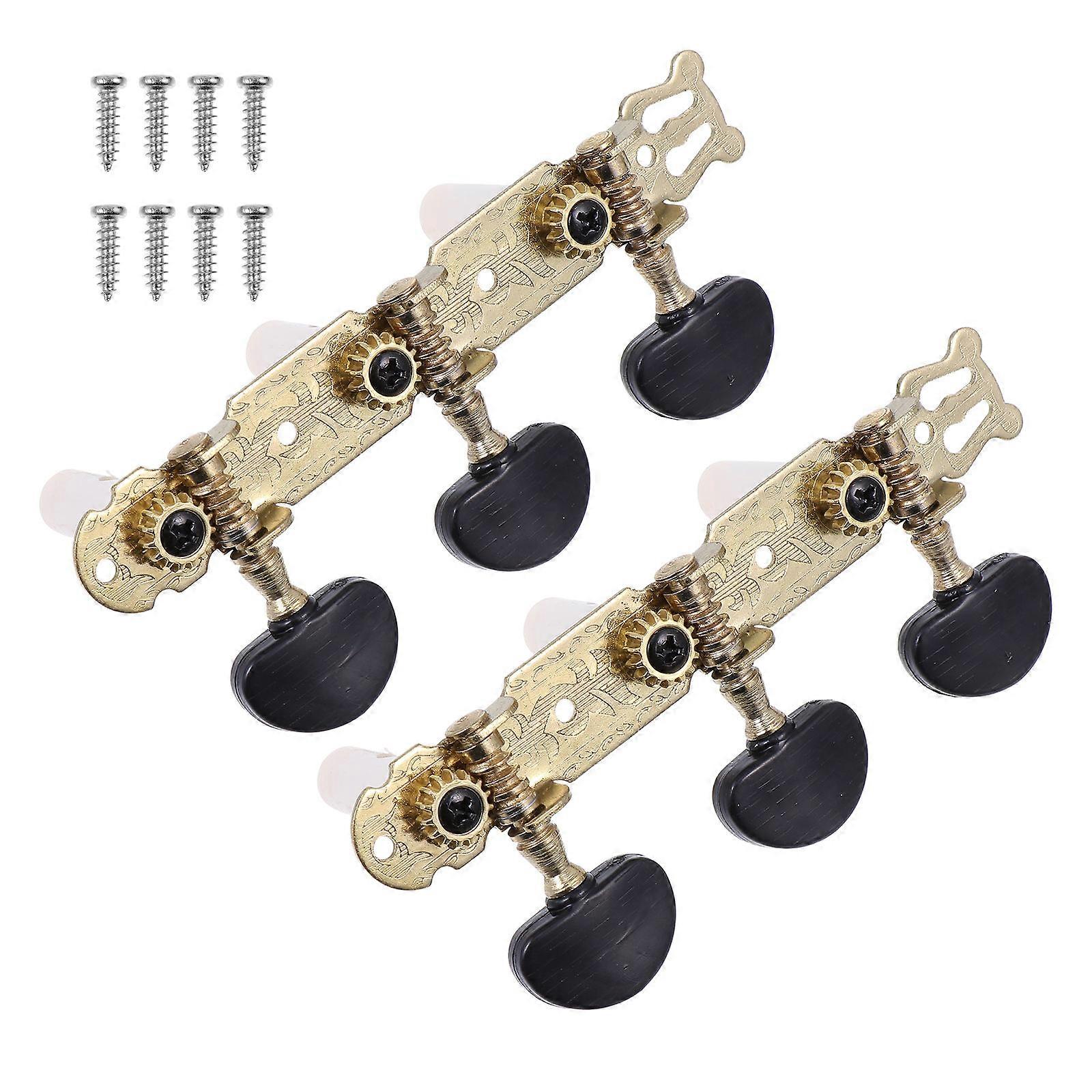 2pcs Black Guitar Tuning Pins for Instrument with Fast and Accurate Pitch Adjustment