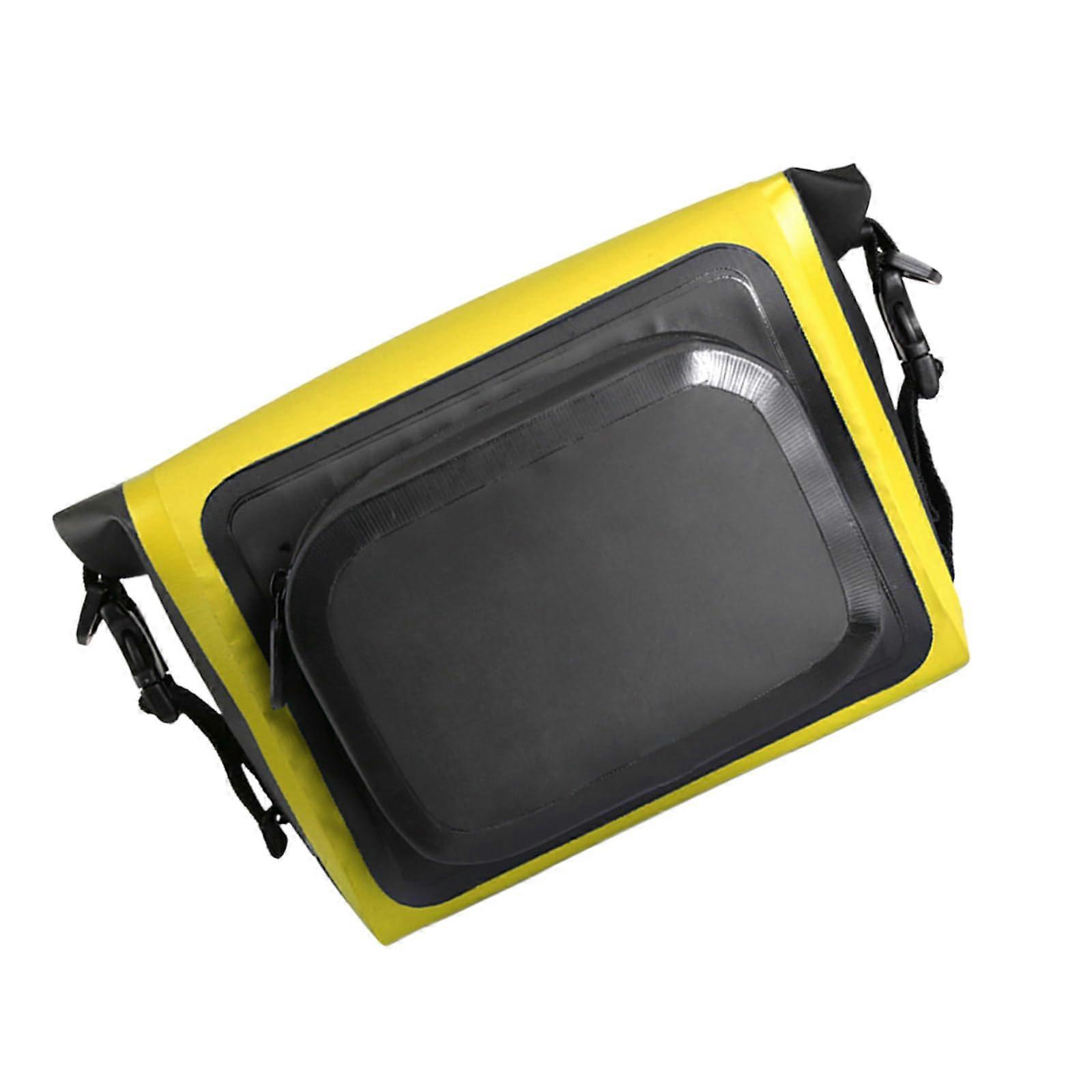 Front Bicycle Frame Bag Waterproof 8Inch Tube Mount Handlebar Bag With Shoulder Strap For Road And Mountain Bikes