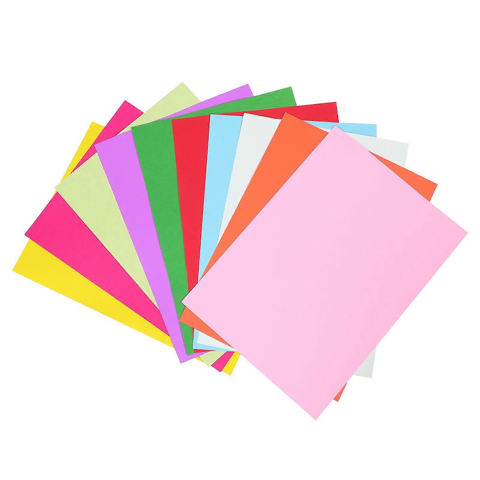 Craft Supplies Paperboard for Home DIY Projects Art Classes 52.5X37.5cm Assorted Color Thickened Cardboard 100Pcs