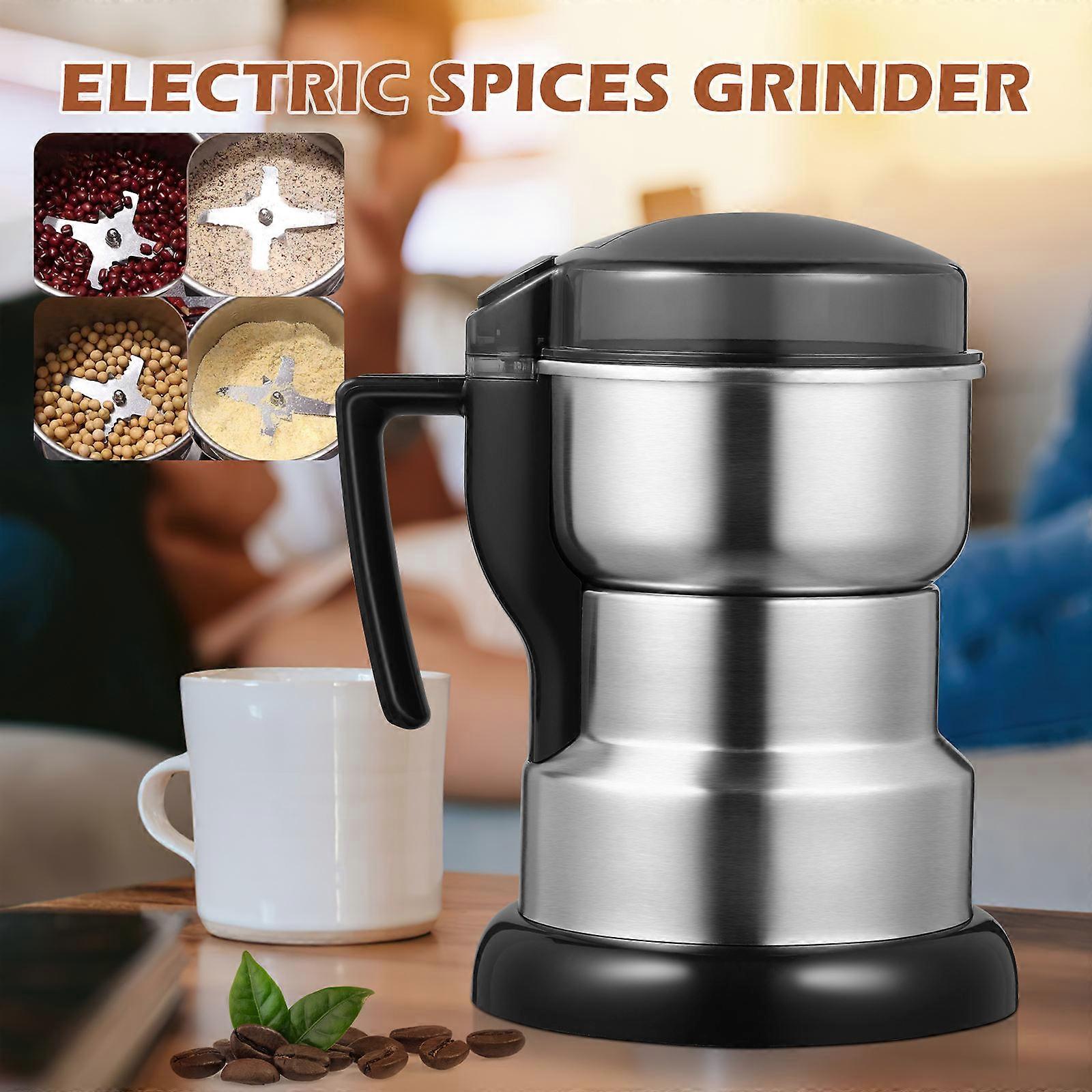 Stainless Espresso Bean Grinder Powerful Fine Grinding 1Set