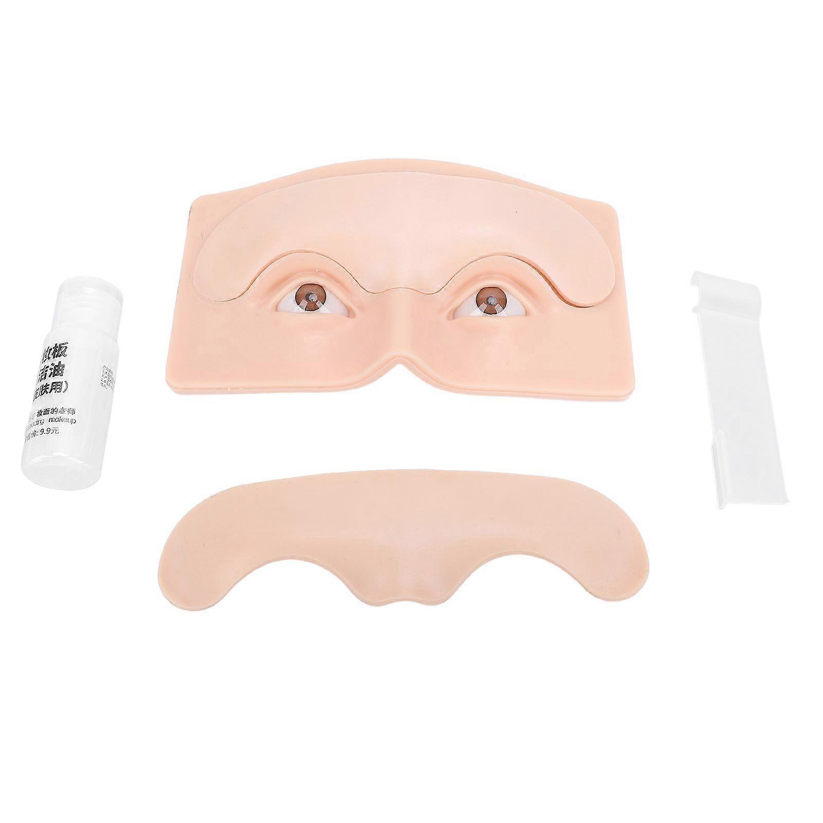 2025 Latest Model 5D Replaceable Eyebrow Tattoo Practice Face Eyeliner Model P...