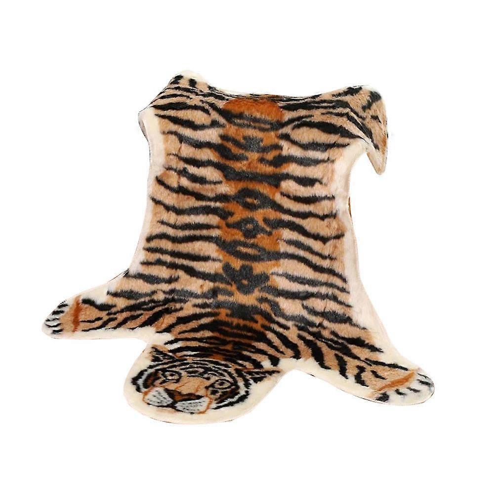 Tiger Pattern Floor Cushion, Acrylic Fiber, Assorted Color with Anti Slip Safety for Home Use