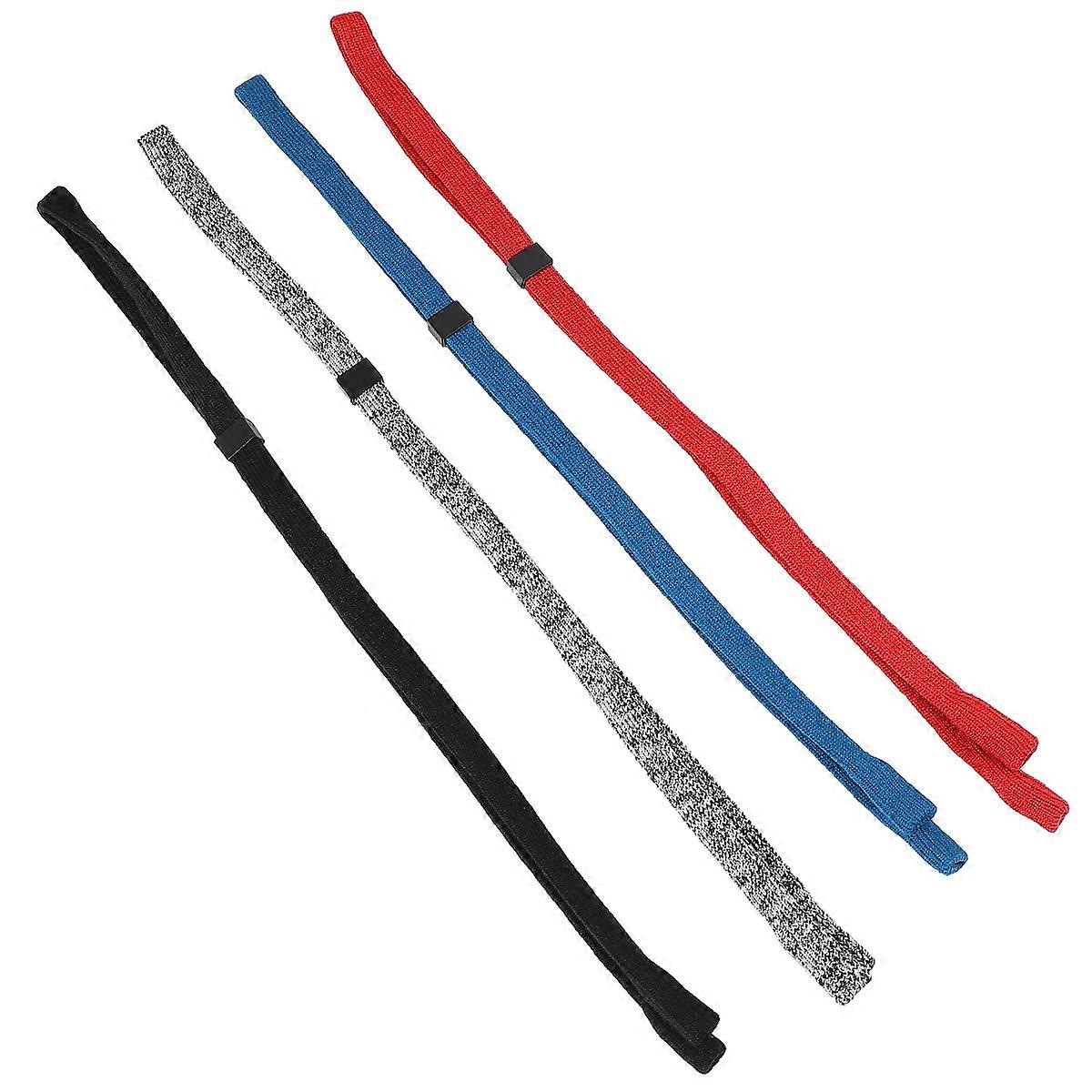 Glasses Hanging Chains Non-slip Eyewear Strap For Daily Use Blue 4Pcs