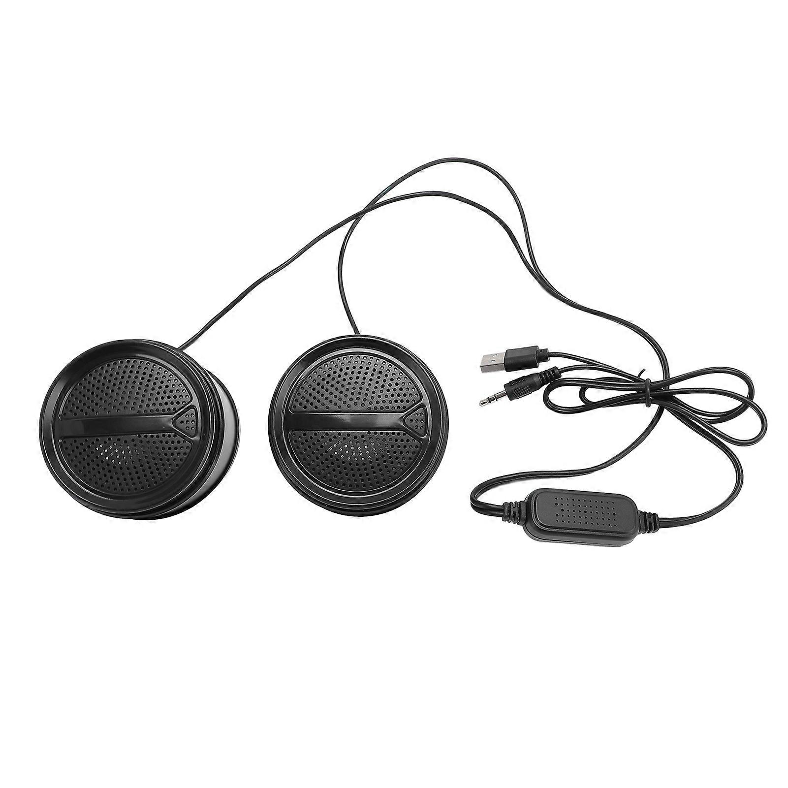 Desktop Computer Speaker, USB 2.0, Wired, Hi-Fi Sound, Small Laptop Speaker with Volume Control, Luminous