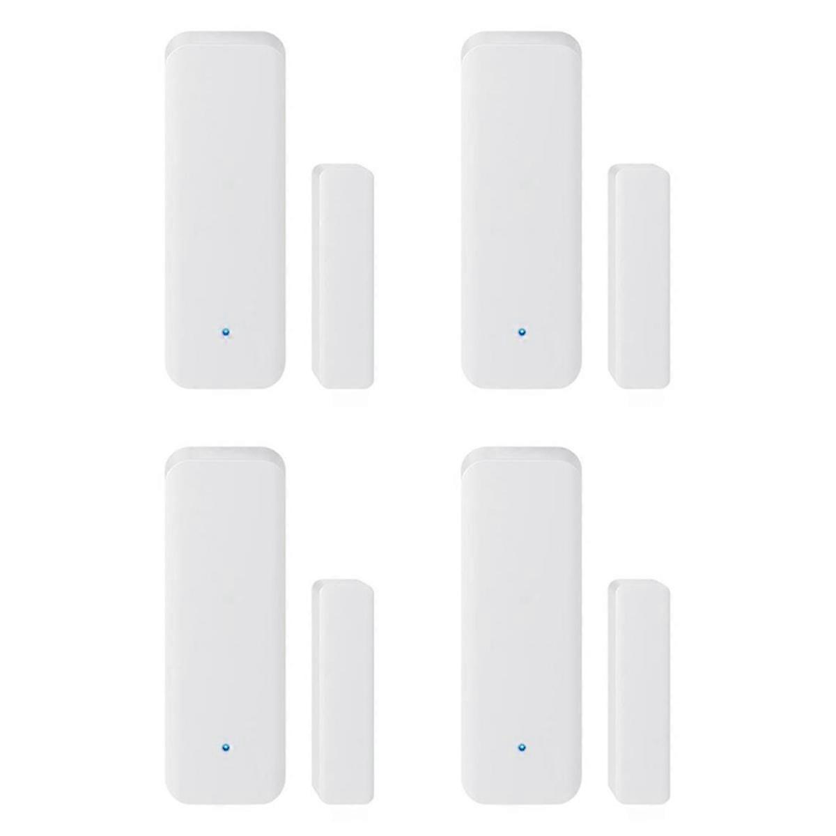4X TUYA Zigbee 3.0 Smart Window Door Sensor Wireless Connection Multifunction for Smart Hub App
