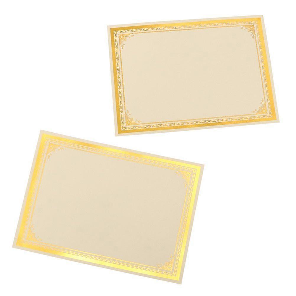 8 Sheets Award Paper Certificate Paper Blank A4 Paper Diploma Paper for Graduation