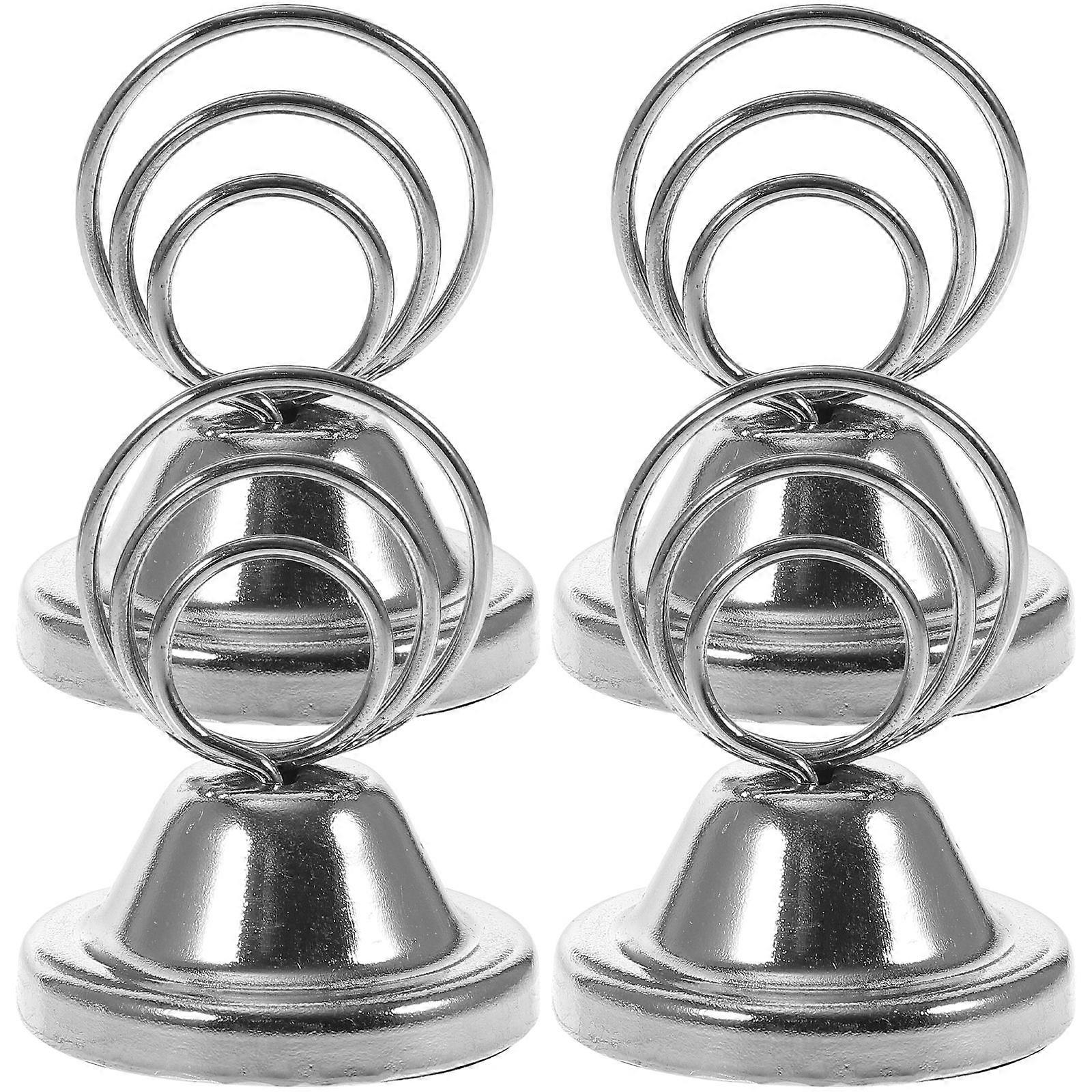 4Pcs Table Number Holders Table Sign Stand Place Card Holder Menu Memo Clips
