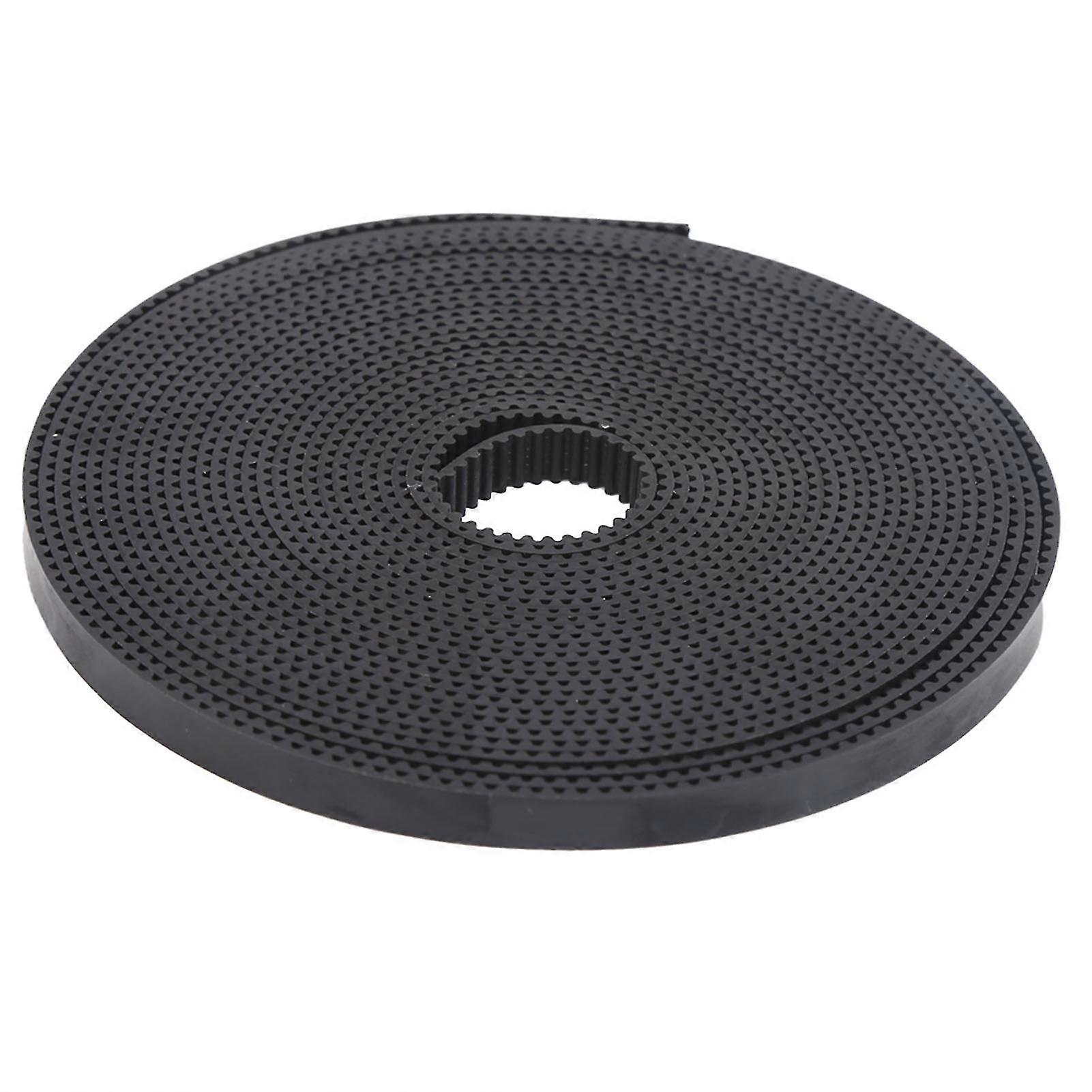 2GT?6mm חגורת תזמון PU עם ליבת פלדה חגורות סינכרוניות אספקה תעשייתית שחור5m / 16.4ft