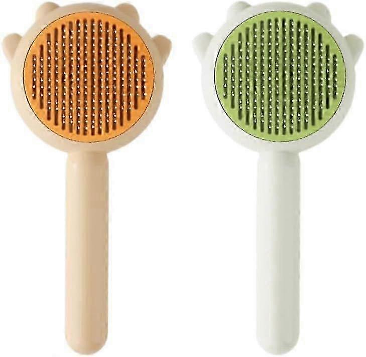 Köpek Fırçası, Pet İğne Tarak, Evcil Hayvanlar İçin Kendi Kendini Temizleyen Saç Çıkarıcı