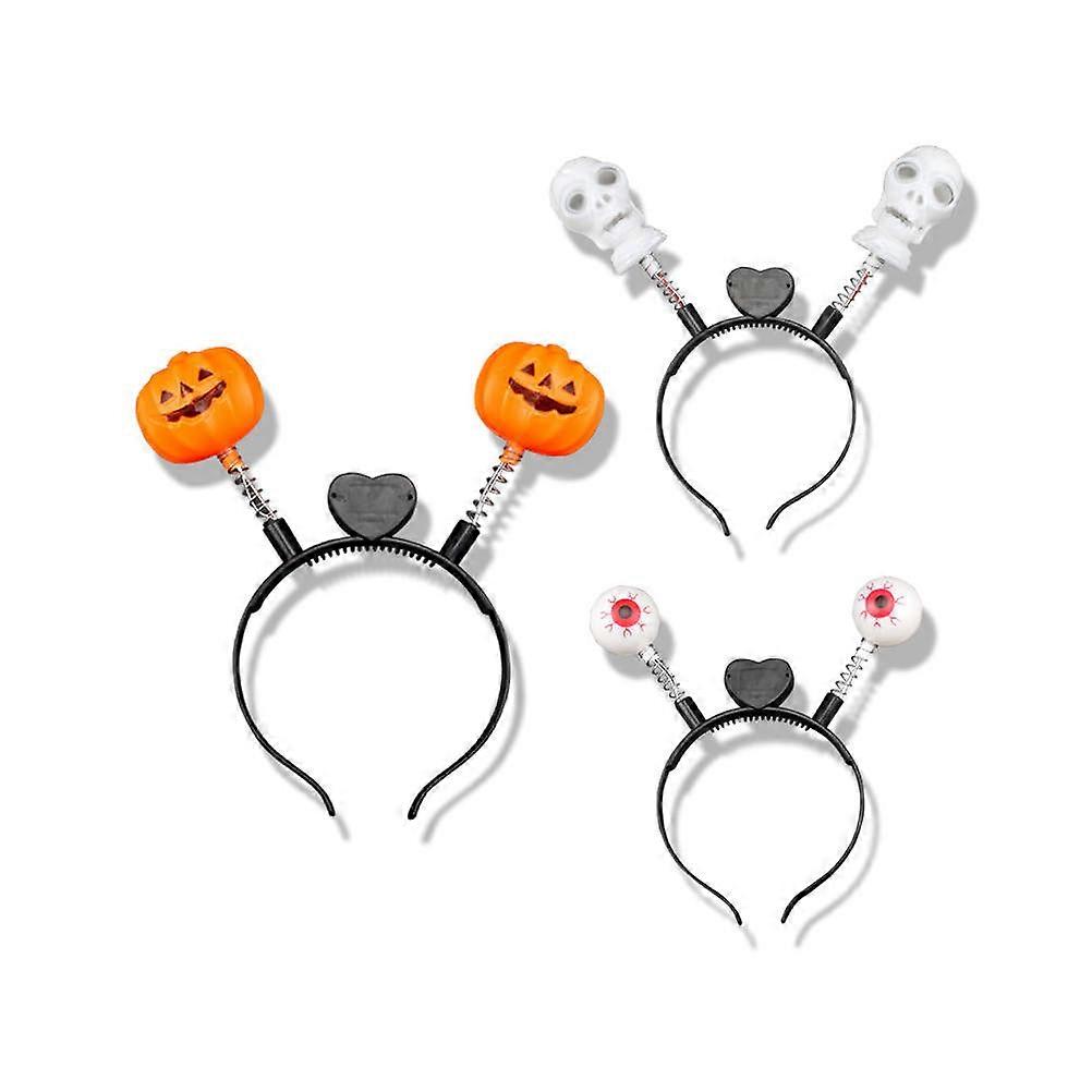 Led Halloween Headbands Pumpkin Shape Random Style Headpiece For Halloween Masquerade Parties 1Pcs