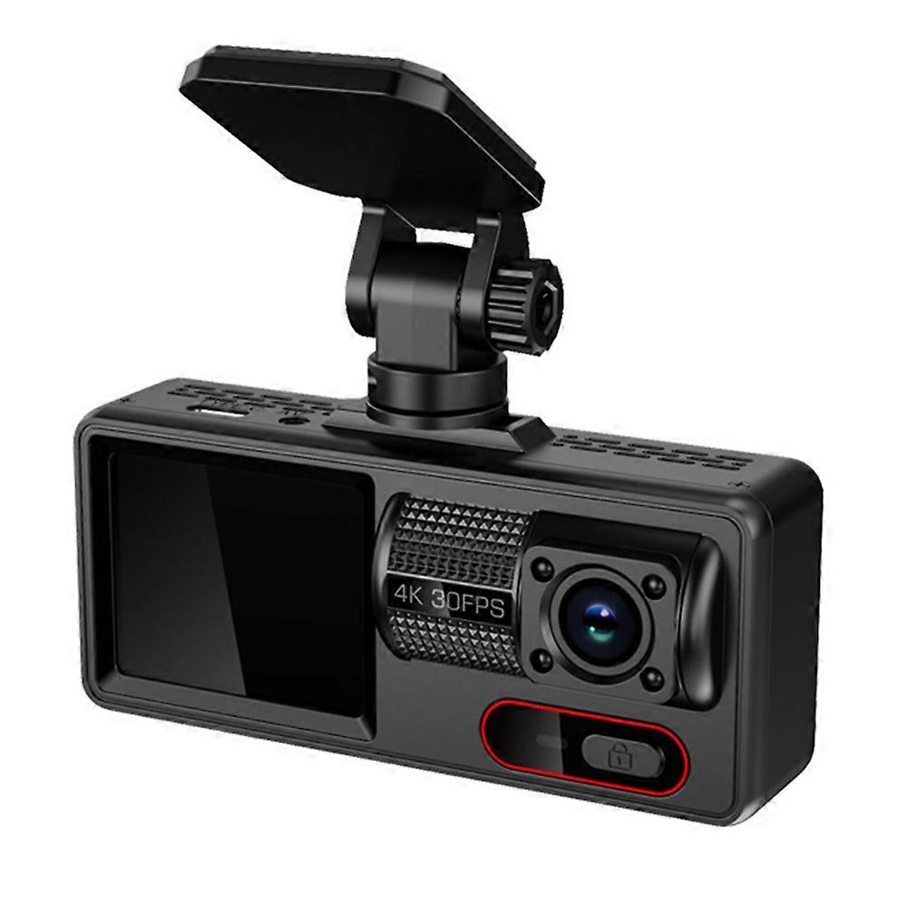 HD 1080P Triple Channel Dash Cam Loop Recording WiFi Infrared Night Vision Car DVR