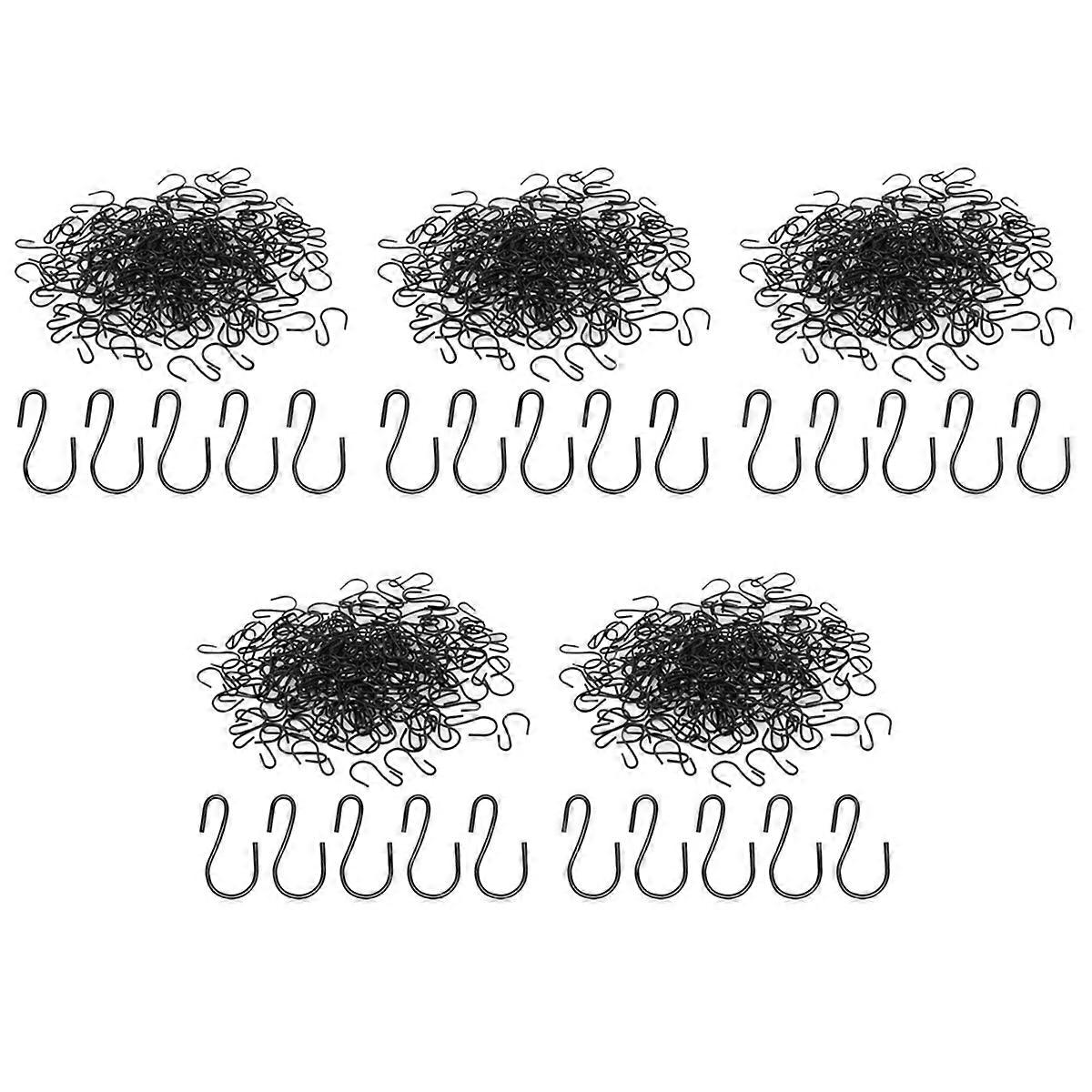 120Pcs 1-Inch Mini S-Shaped Hook, S-Shaped Hook, for Crafts(Black)