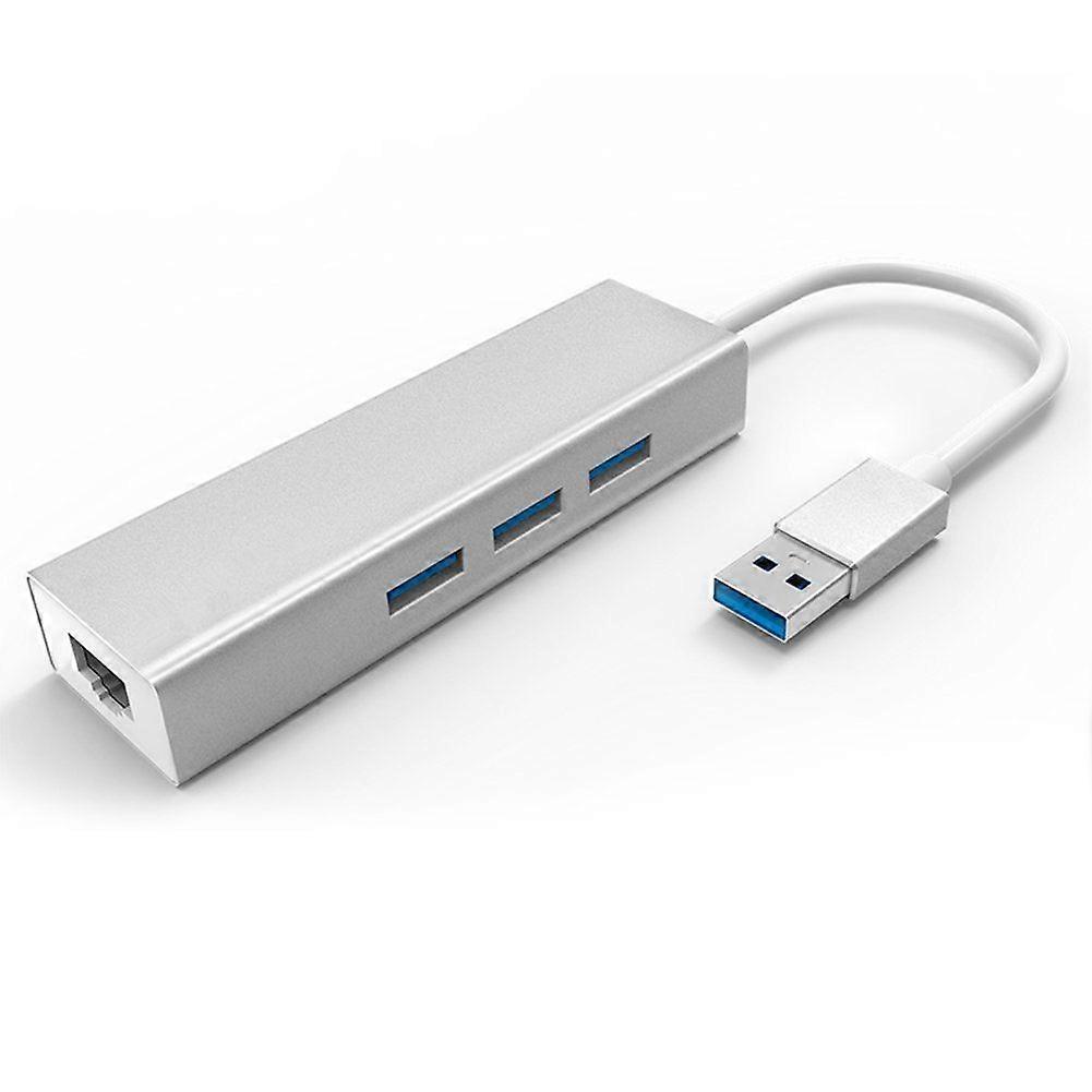 Adapter With 3 Ports USB 3.0 Gigabit Ethernet Hub RJ45 Lan Network Port Card For Windows XP/7/8/Mac OS