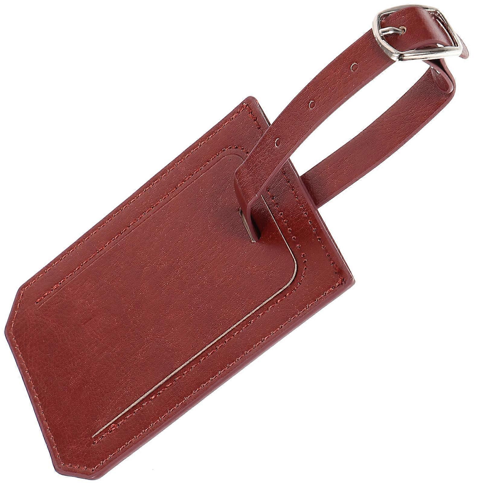 Resväska Tags Bagage Resa Tags rektangulär form 18.5x7cm Pu Material 1Set