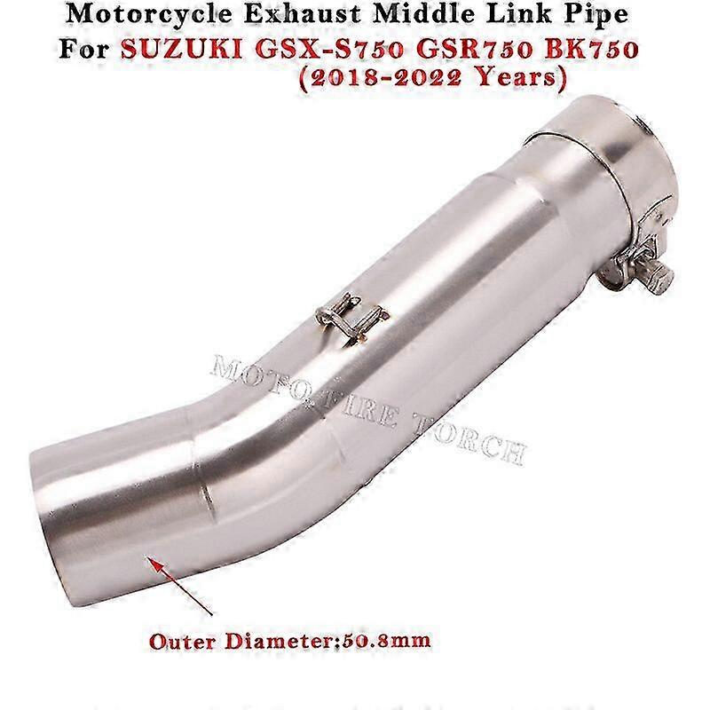 Slip On For Compatible Motorcycle Models 2007 - 2022 Exhaust Escape Modified Muffler Middle Link Pipe