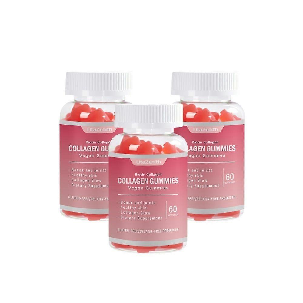 Collagen gummies , contains vitamins C and B12 , daily supplement