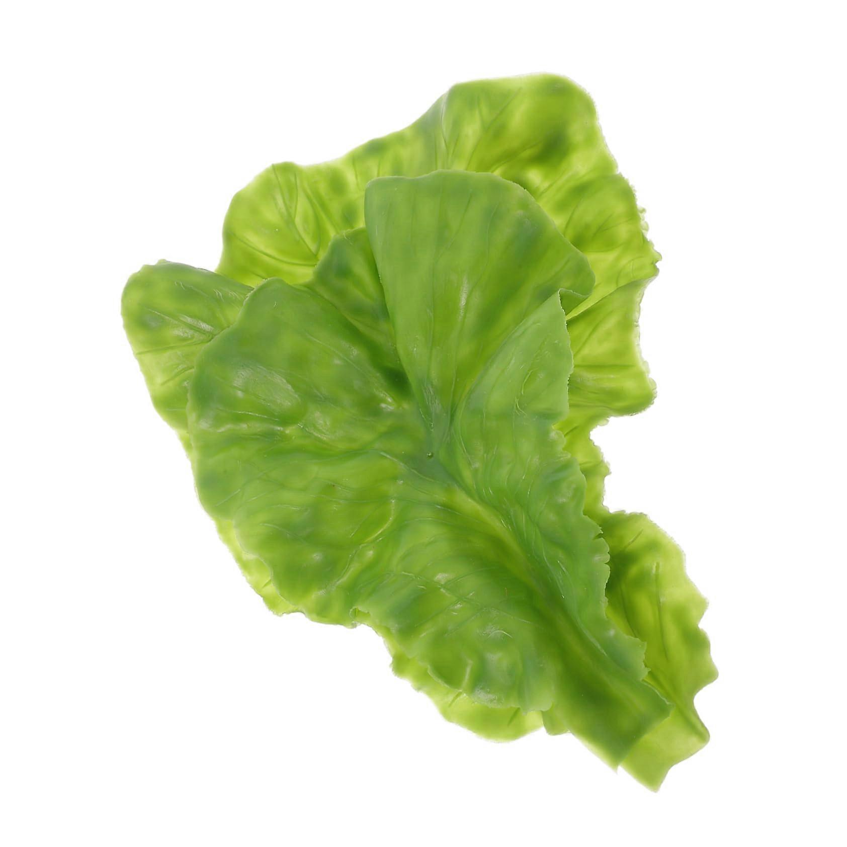 Pack of 2 Artificial Salad Vegetables Simulation Leaves Restaurant Display Props