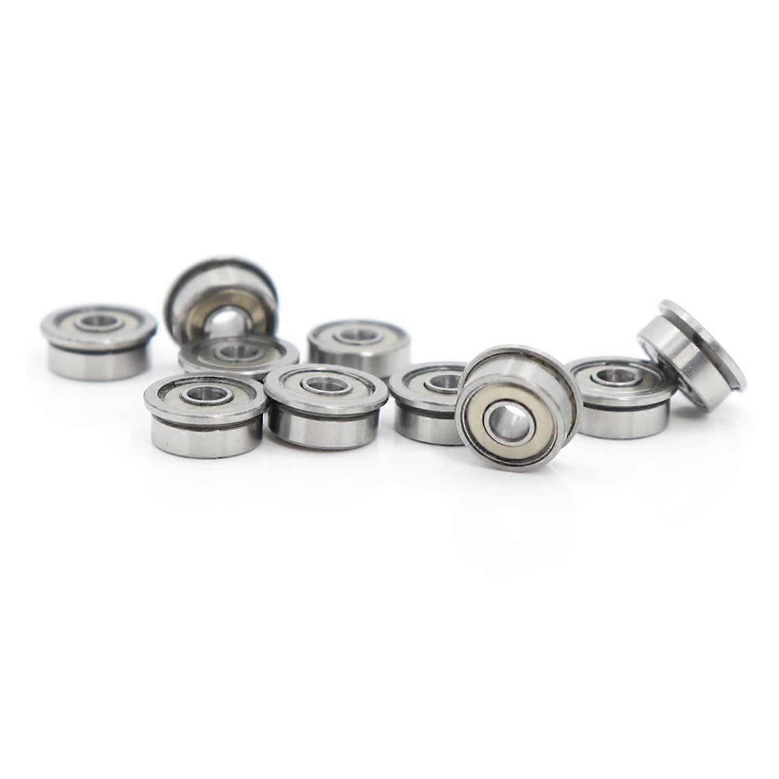 MF93 Ball Bearing Flange - 3 x 9 x 4 mm ABEC-1 Miniature Bearings for Precision Applications (Pack of 10)