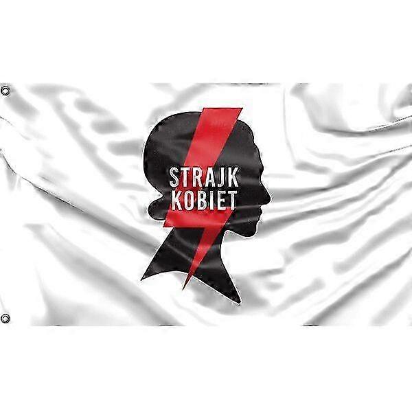 Strajk Kobiet Protest Flag II Design, 3x5 Ft / 90x150 cm or 4x6 Ft / 120x180 cm Size