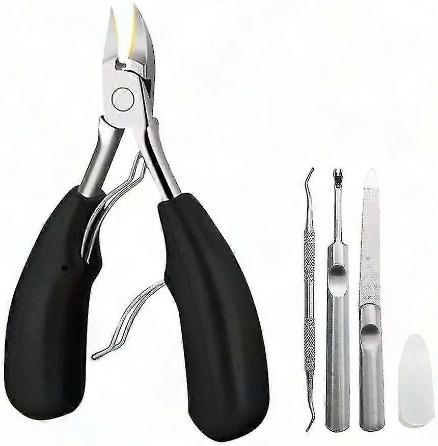 5pcs Nail Clippers Set for Thick Nails