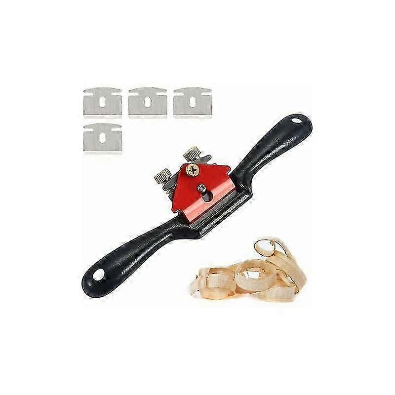 Manual Adjustable Hand Edge Planer for Woodworking, 210mm Wood Cutter with 4 Blades Suitable for Various Brands